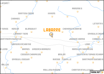 map of La Barre