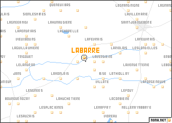 map of La Barre
