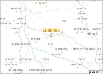 map of La Barre