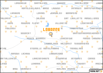 map of La Barre