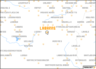 map of La Barre