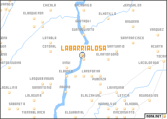 map of La Barrialosa