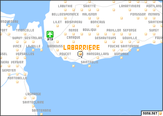 map of La Barrière