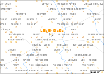 map of La Barrière