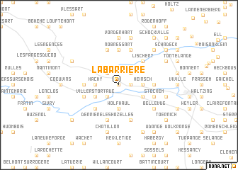 map of La Barrière