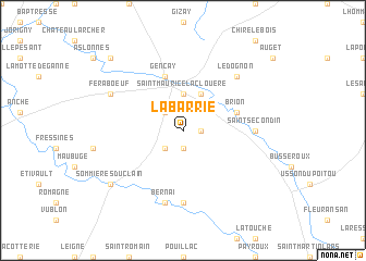 map of La Barrie