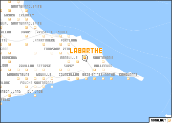 map of Labarthe