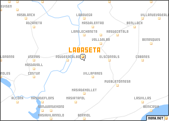 map of La Baseta