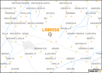 map of La Bassa