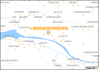 map of La Basse Bignonnais