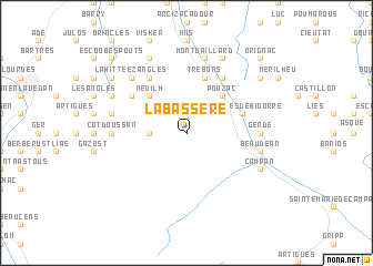 map of Labassère