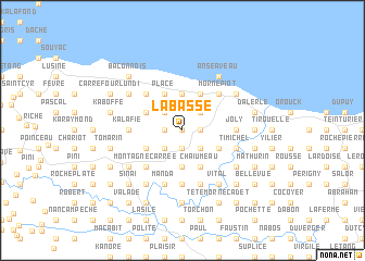 map of La Basse