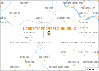 map of Labastide-Castel-Amouroux