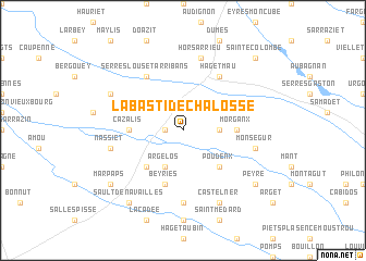 map of Labastide-Chalosse