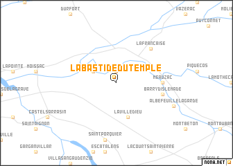 map of Labastide-du-Temple