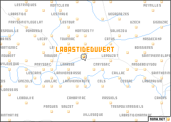 map of Labastide-du-Vert