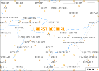 map of Labastide-en-Val