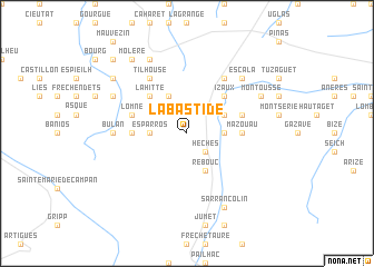 map of Labastide