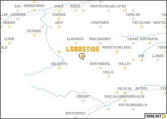 map of La Bastide