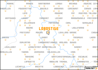 map of La Bastide