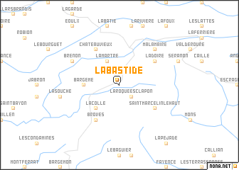 map of La Bastide