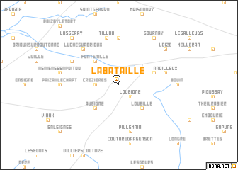 map of La Bataille