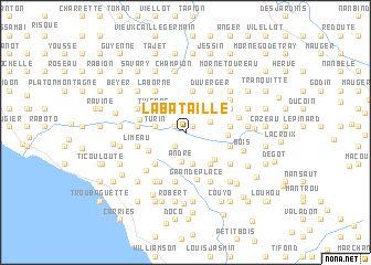 map of La Bataille
