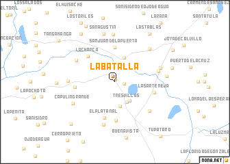 map of La Batalla