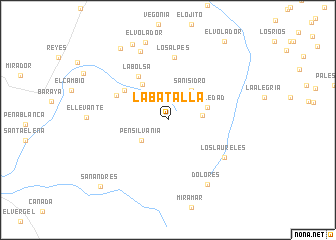 map of La Batalla