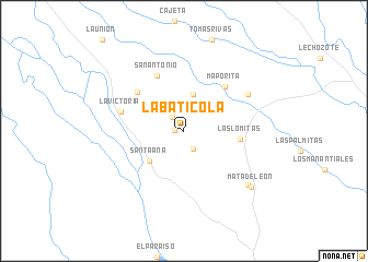 map of La Baticola