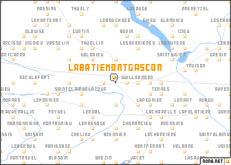 map of La Bâtie-Montgascon