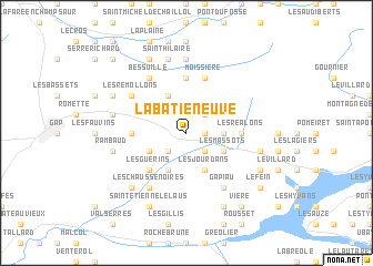 map of La Bâtie-Neuve