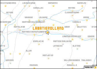 map of La Bâtie-Rolland