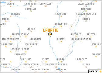 map of La Bâtie