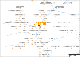 map of La Bâtie