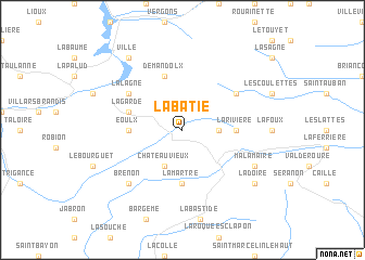 map of La Bâtie