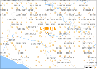 map of Labatte