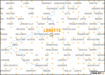 map of La Batte