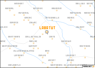 map of Labatut