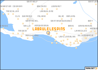 map of La Baule-les-Pins