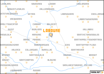 map of Labaume