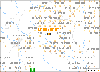 map of La Bayoneta