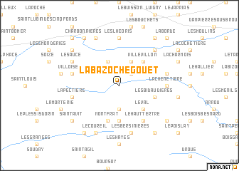 map of La Bazoche-Gouet