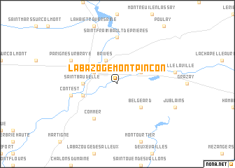 map of La Bazoge-Montpinçon