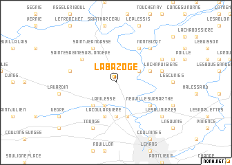 map of La Bazoge