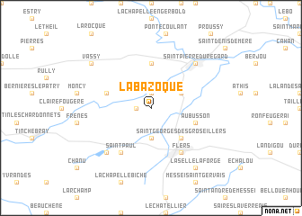 map of La Bazoque