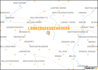 map of La Bazouge-de-Chemeré