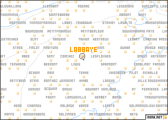 map of LʼAbbaye