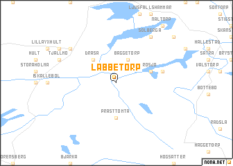 map of Labbetorp