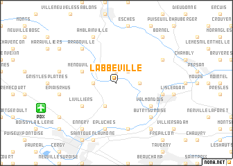 map of Labbeville